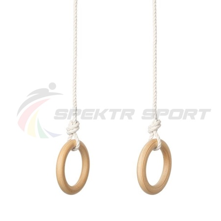 Купить Кольца гимнастические деревянные (фанера 18 мм, покрытие: эмаль, лак или пропитка) в Балее 