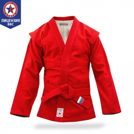 Купить Куртка для самбо "Атака" ВФС (подкладка, пояс)  р 36-48 в Балее 