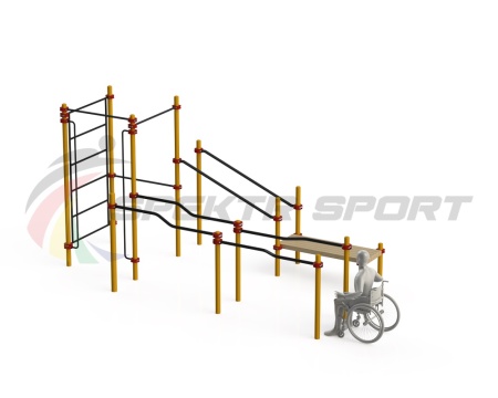 Купить Спортивный комплекс для инвалидов-колясочников WRK-D16_76mm в Балее 