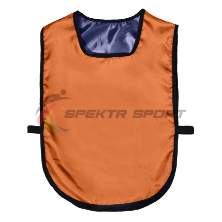 Купить Манишка футбольная двусторонняя универсальная Spektr Sport оранжево-синяя в Балее 